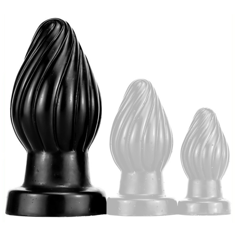 DarkSil Plug Spiral L 12 x 6.5cm Noir